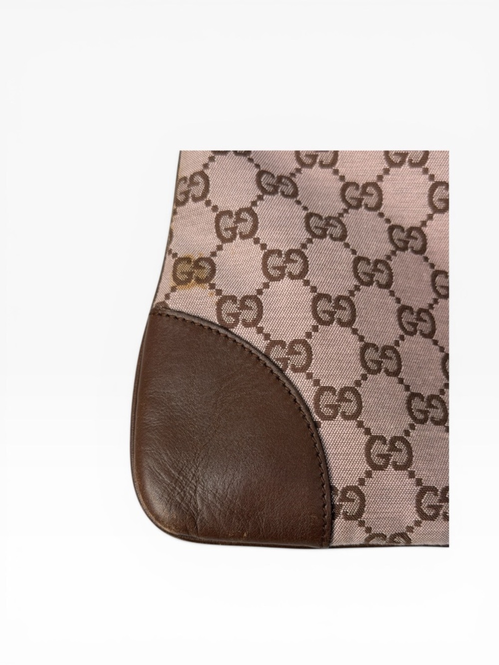 Gucci Jackie GG Brown Canvas Leather Trim Shoulder Bag - Picture 11 of 16